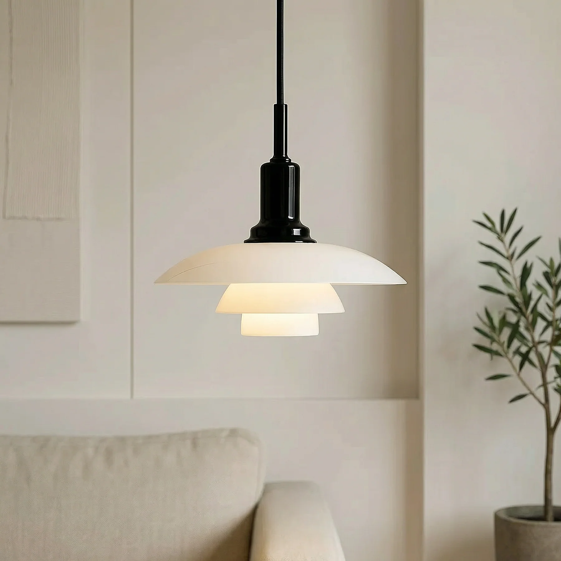 LED Lights Modern Pendant Light Adjustable Design Glass Globes - Image 3